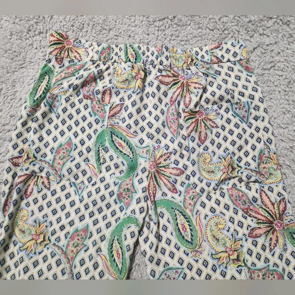 Zara Paisley Printed Flared Trousers - Picture 7 of 8